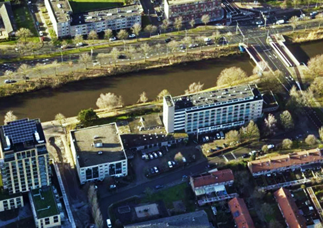 Luchtfoto van de Zwaluwenstraat