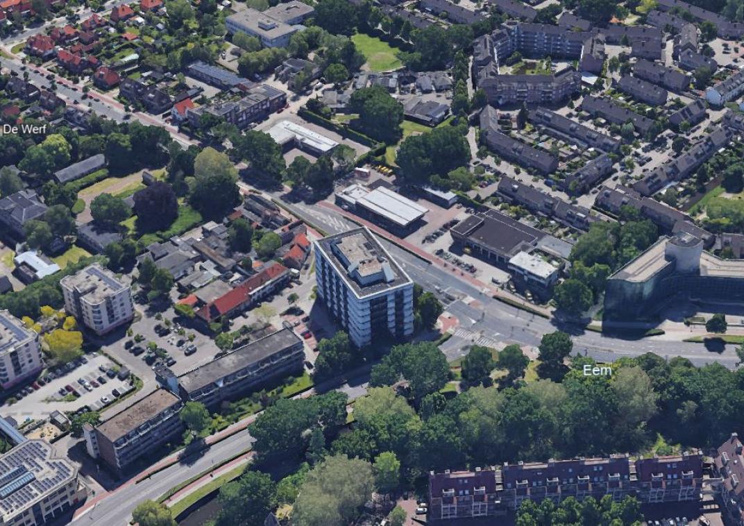 Luchtfoto van de Hogeweg
