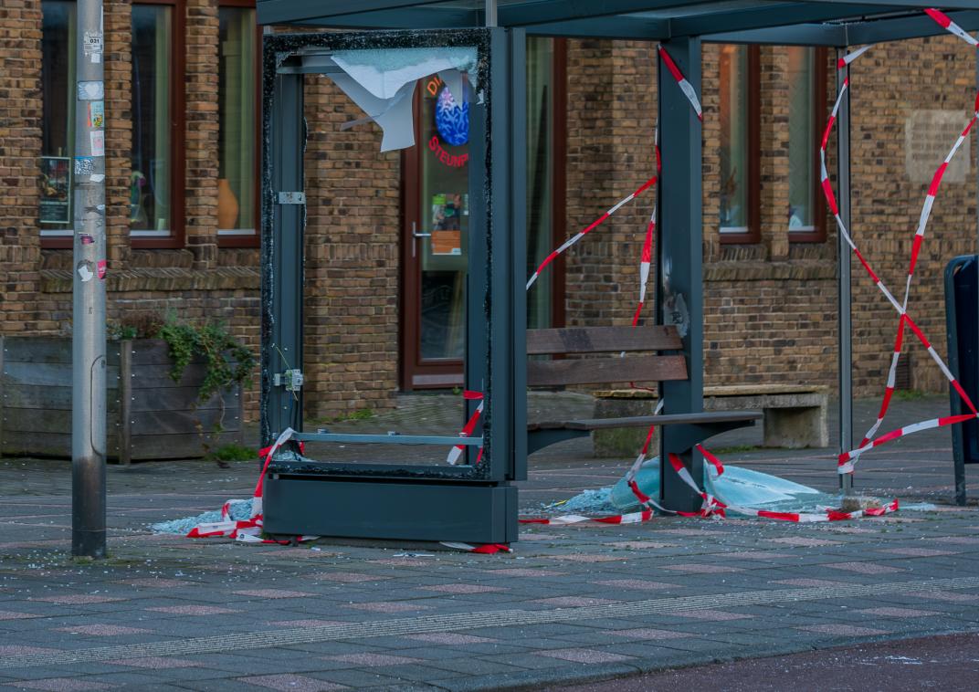 Gesloopt bushokje