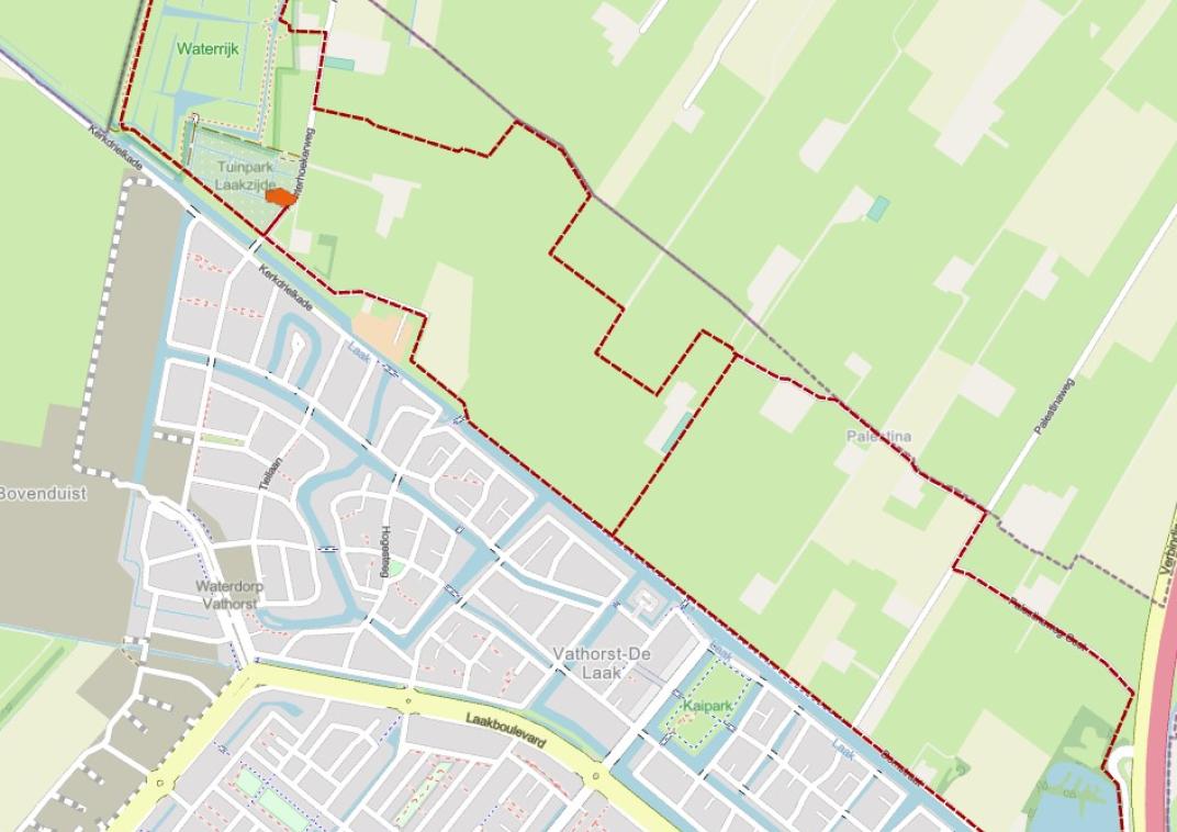 Kaart met de route van het Klompenpad