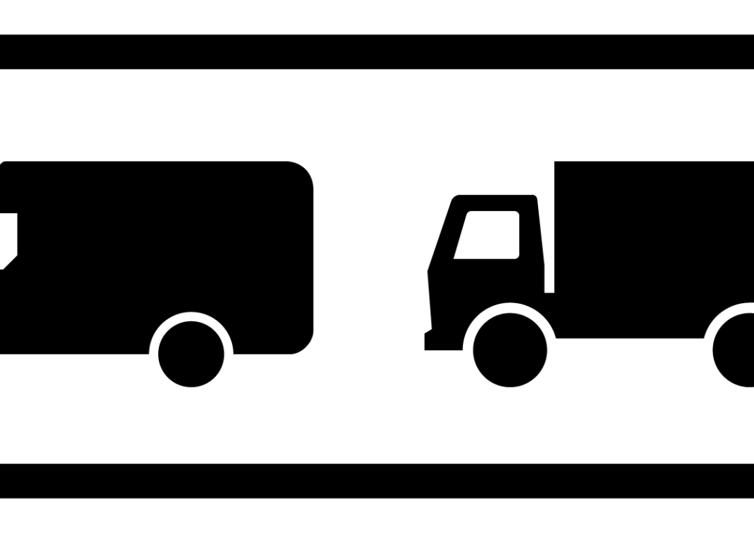 Verkeersbord ZE Zone onder bedrijfsauto vrachtauto