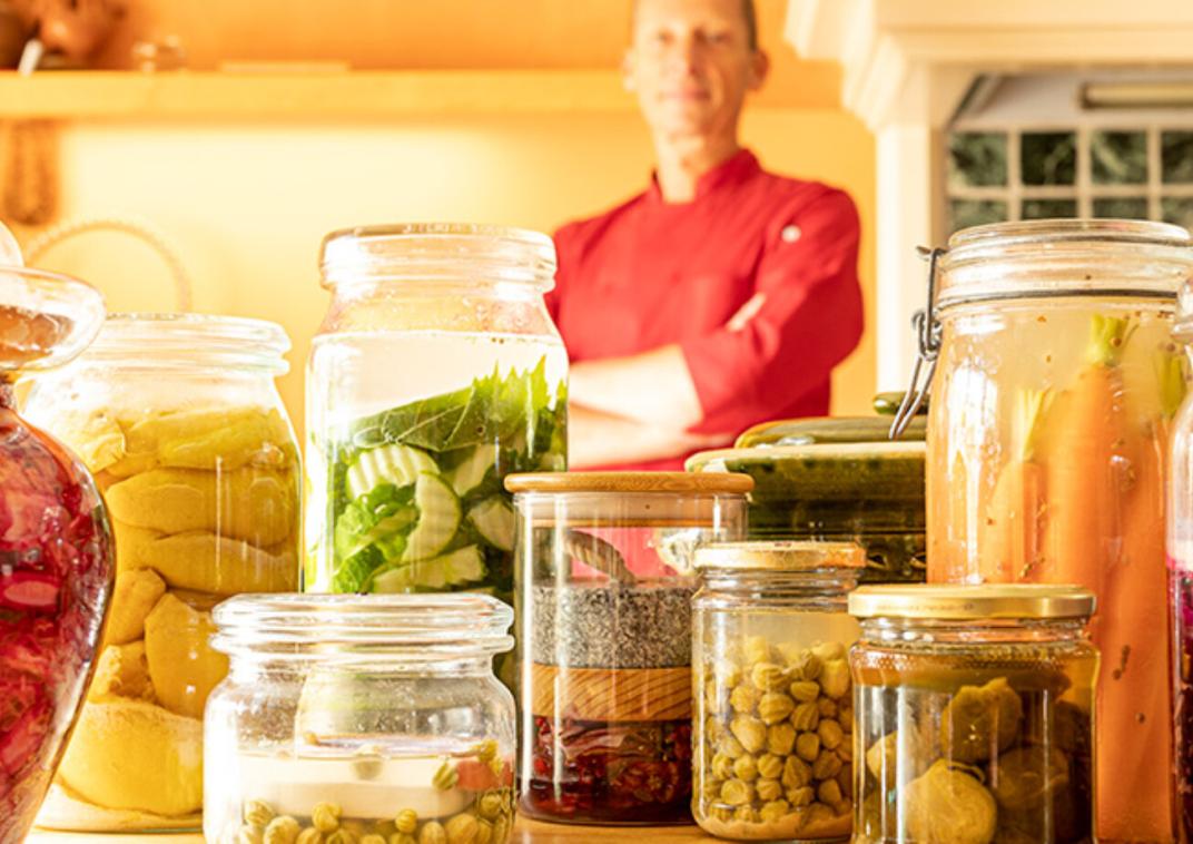 Foto van benodigdheden voor het fermenteren