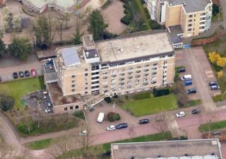 Luchtfoto van woonzorgcentrum De Amerhorst