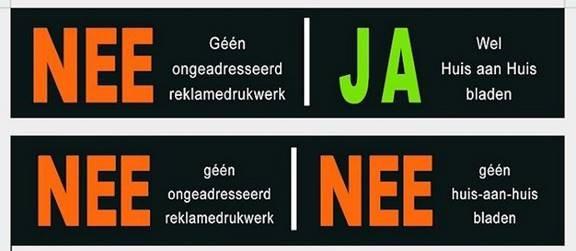 De Nee Ja en Nee Nee stickers