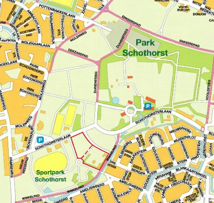 Plattegrond van Park Schothorst