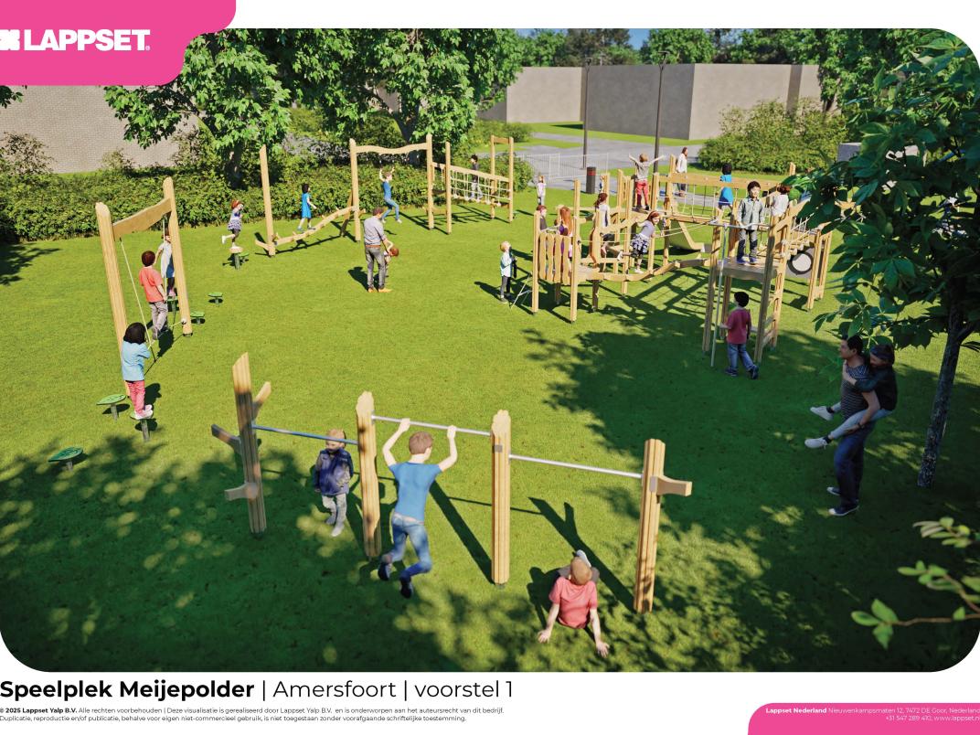 Voorstel voor speelapparaat op de JK Meijepolder in Amersfoort