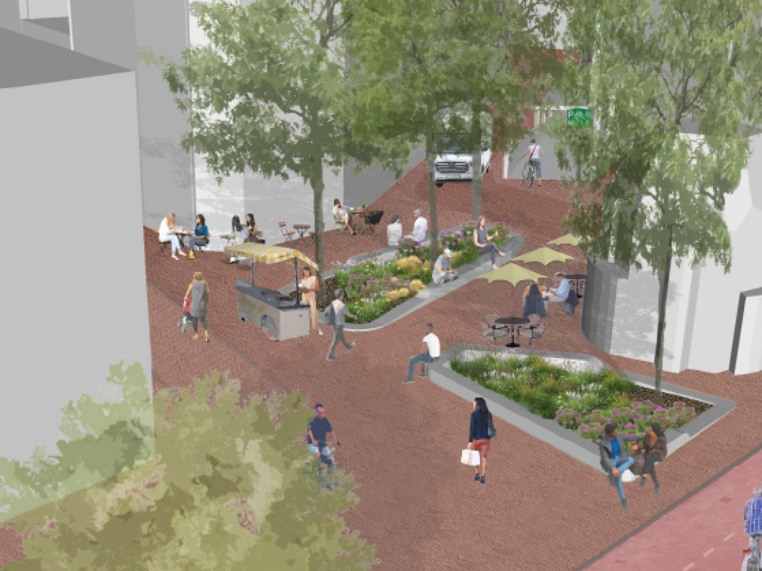 Ontwerptekening, waarvan de beschrijving op de pagina staat.