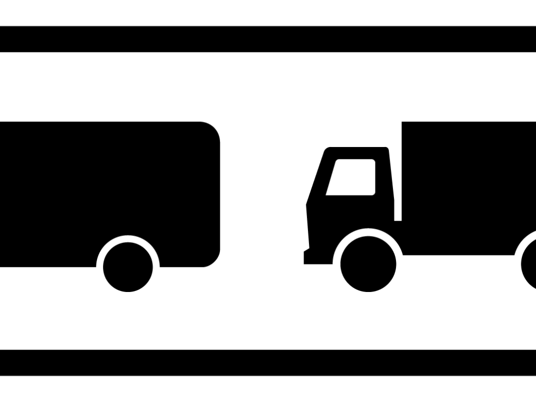 Verkeersbord ZE Zone onder bedrijfsauto vrachtauto